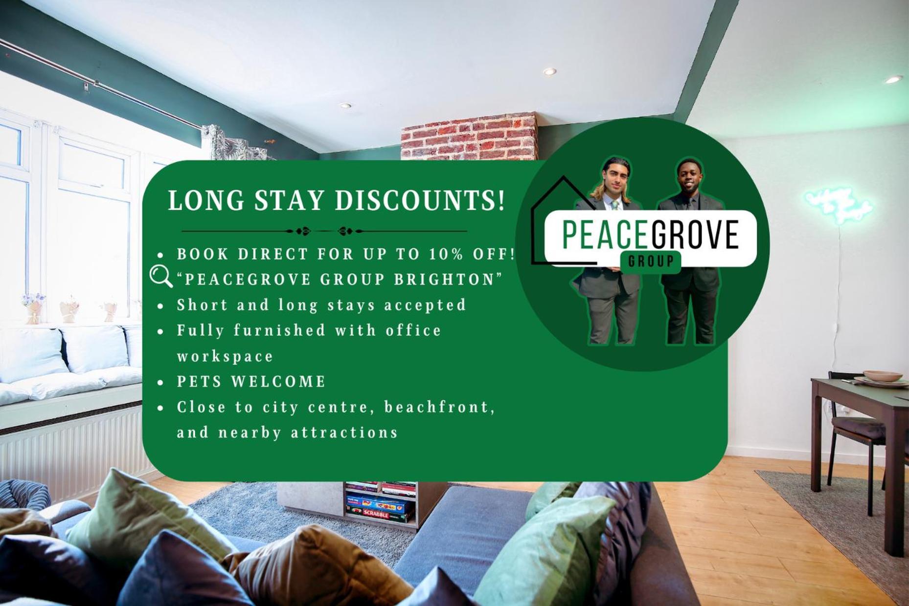 Three Bedroom House By Peacegrove Homes Short Lets & Serviced Accommodation Brighton With Free Wifi & Pet Friendly Екстер'єр фото