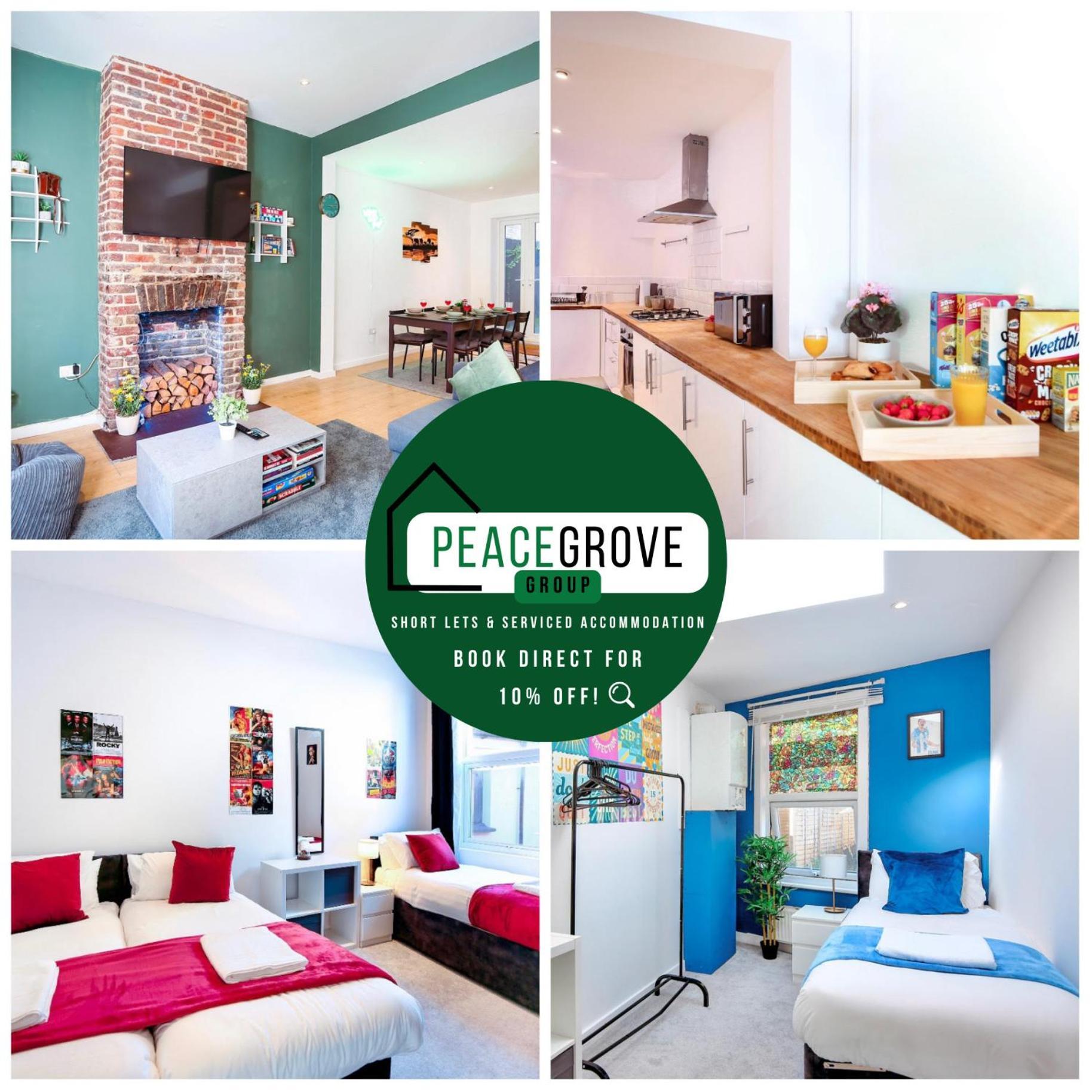 Three Bedroom House By Peacegrove Homes Short Lets & Serviced Accommodation Brighton With Free Wifi & Pet Friendly Екстер'єр фото